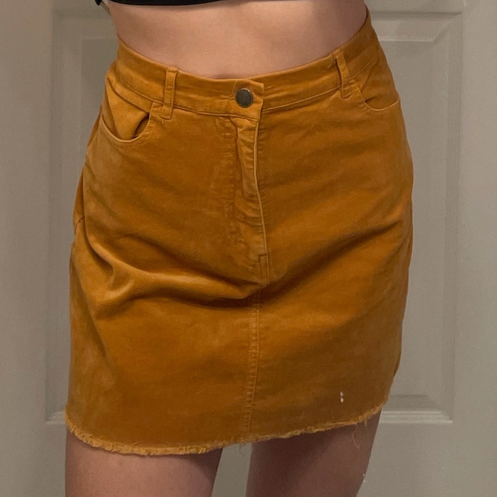 Velvet Mini Skirt